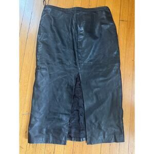 Ladies Size 16 Bagatelle 100% Leather Skirt w/Lining